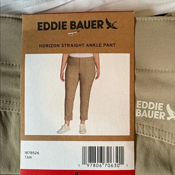 Eddie Bauer Ankle Cargo Pants in Light Khaki - Picture 2 of 4